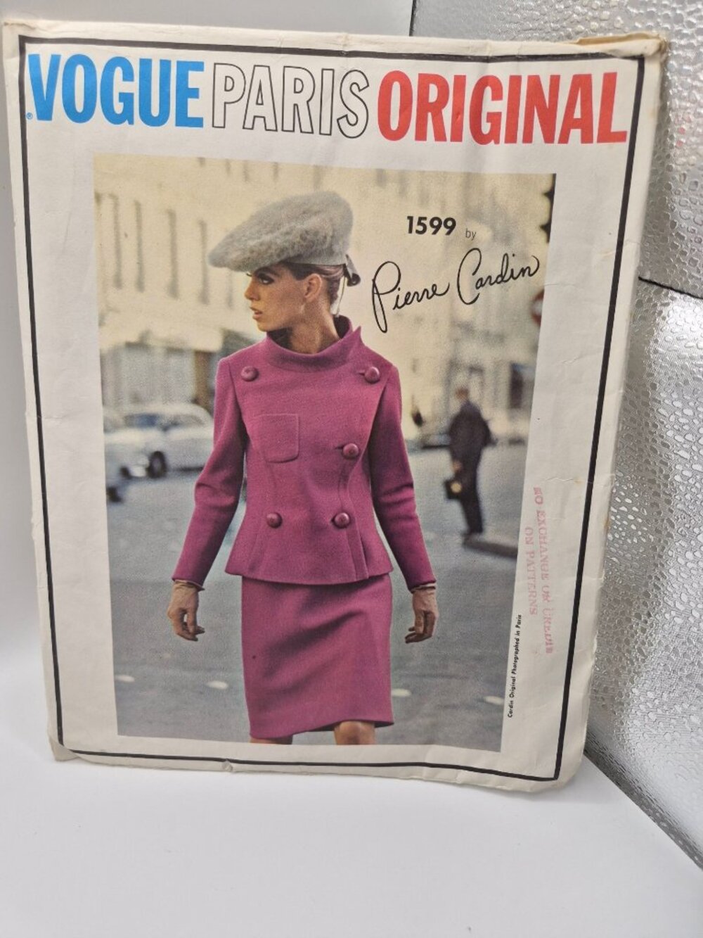 Vogue Paris Original Sewing Pattern 1599 Pierre Cardin Double-Breasted Suit S 10
